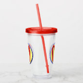 すごい母の紋章 アクリルタンブラー (左)