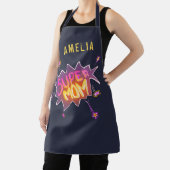 すごい母ネオン漫画バブル花母の日 エプロン (インサイチュ)