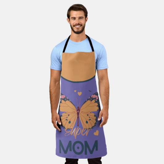 すごい母 エプロン (着用した状態)