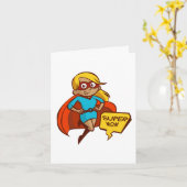 すごい母 カード (黄色い花)