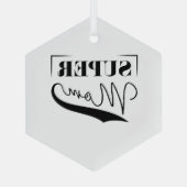 すごい母 ガラスオーナメント (裏面)