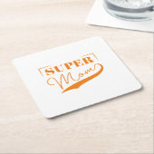 すごい母 スクエアペーパーコースター (アングル)