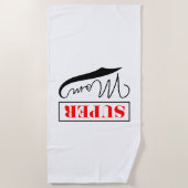 すごい母 ビーチタオル (正面)