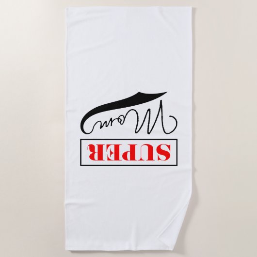 すごい母 ビーチタオル (正面)