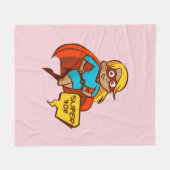 すごい母 フリースブランケット (正面(横))