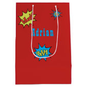 すごい特別キッズ🌟スーパーハ素晴らしロ ミディアムペーパーバッグ (裏面)