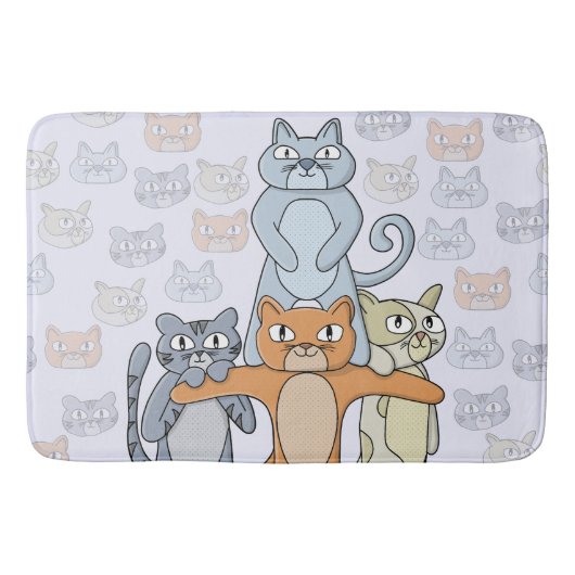 すごい猫 バスマット (正面)