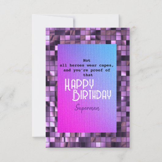 すごい男 カード (正面)