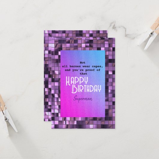 すごい男 カード (正面/裏面インサイチュ)