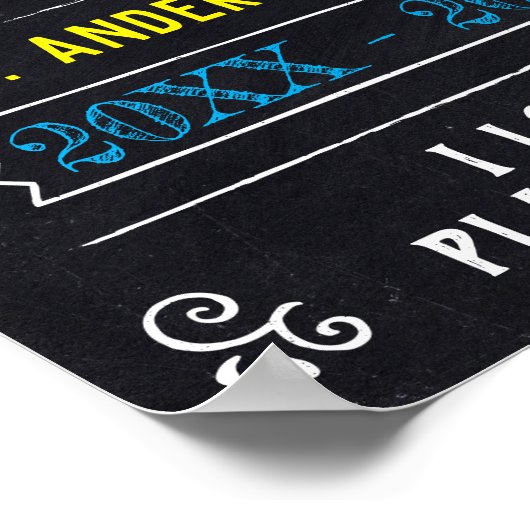 すごい男 |学校の初日または最終日 ポスター (角)