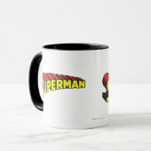 すごい男 |黄色の赤い文字のロゴ マグカップ (正面左)