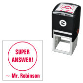 "すごい答え！" +チューター名ラバースタンプ セルフインキングスタンプ (インサイチュ)