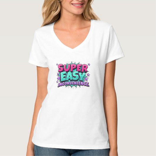 すごい簡単は不便だ Tシャツ (正面)