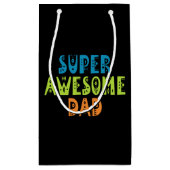 すごい素晴らしパパ父の日 |抱き枕 スモールペーパーバッグ (裏面)