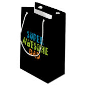 すごい素晴らしパパ父の日 |抱き枕 スモールペーパーバッグ (裏面アングル)