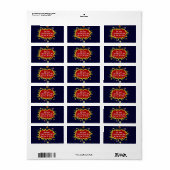 すごい聖降誕祭 ラベル (フルシート)