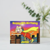 すごい英雄猫はがき ポストカード (スタンド正面)