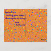 すごい英雄猫はがき ポストカード (裏面)