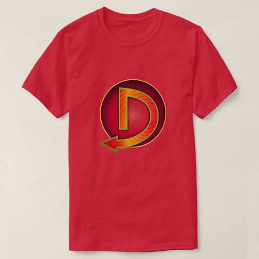 すごい英雄「D」のInsignia Tシャツ (デザイン正面)
