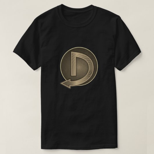 すごい英雄「D」のInsignia Tシャツ (デザイン正面)