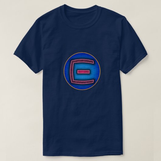 すごい英雄「E」Insignia Tシャツ (デザイン正面)