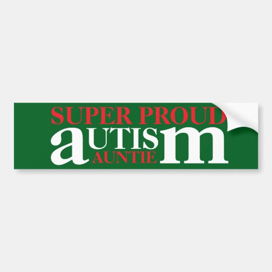 すごい誇りを持った自閉症 バンパーステッカー (正面)
