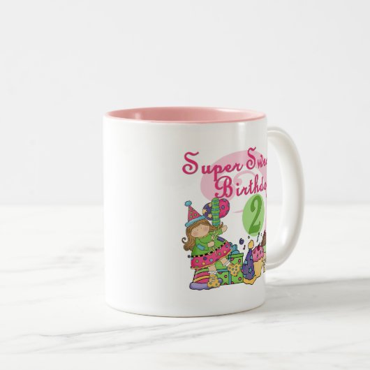 すごい誕生日Tシャツとギフトのお菓子 ツートーンマグカップ (正面右)
