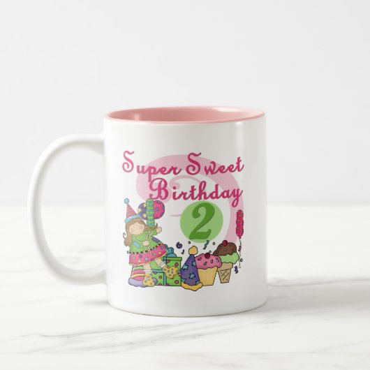 すごい誕生日Tシャツとギフトのお菓子 ツートーンマグカップ (左)