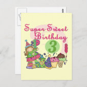 すごい誕生日Tシャツとギフトのお菓子 ポストカード (正面/裏面)