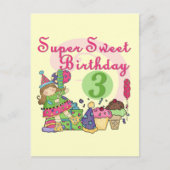 すごい誕生日Tシャツとギフトのお菓子 ポストカード (正面)