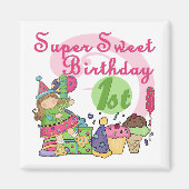 すごい誕生日Tシャツとギフトのお菓子 マグネット (正面)