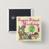 すごい誕生日Tシャツとギフトのお菓子 缶バッジ (正面&裏面)