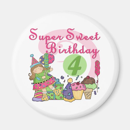 すごい誕生日Tシャツとギフト マグネット (正面)