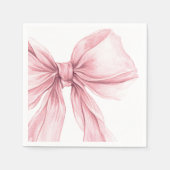 すごい赤面エレガントピンクボーガール誕生日 スタンダードカクテルナプキン (正面)