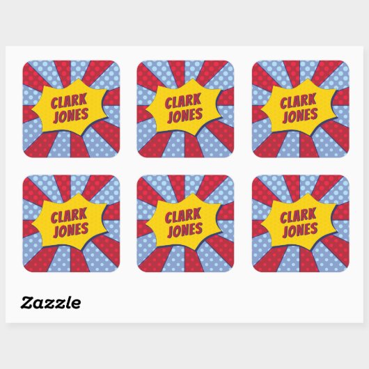 (すごい赤) スクエアシール (シート)