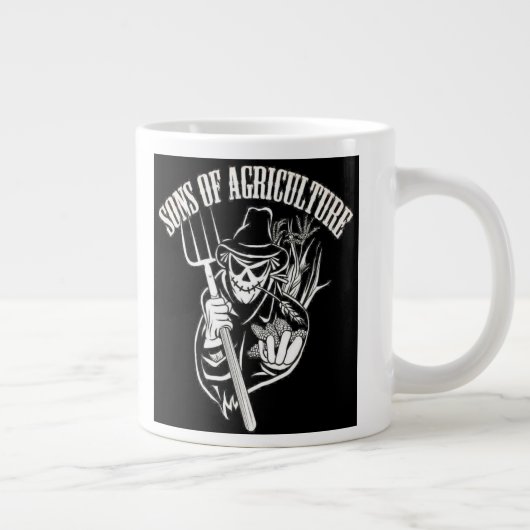 すごい農業の息子は20のozのマグを大きさで分類します ジャンボコーヒーマグカップ (右)