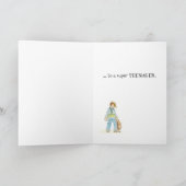 すごい10代の若者誕生日カード カード (内部)