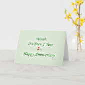 すごい!もう1年経ったおめでとう カード (黄色い花)