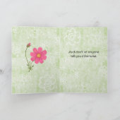 すごい！グリーンの花園の励まし カード (内部)