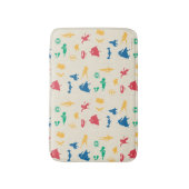 すごい – ペット&ジャスティスリーグシルエットパターン バスマット (正面縦)