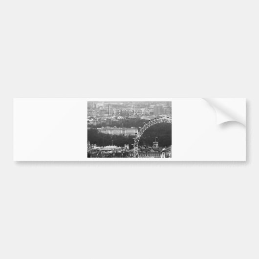 すごい!ミレニアムホイールロンドン バンパーステッカー (正面)
