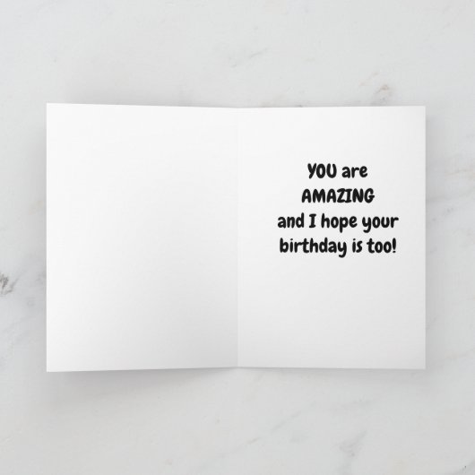 すごい**孫娘**誕生日 カード (内部)