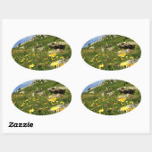 すごい！高山花 楕円形シール (シート)