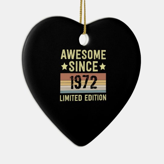 すごい 1972年からの誕生日 セラミックオーナメント (右)