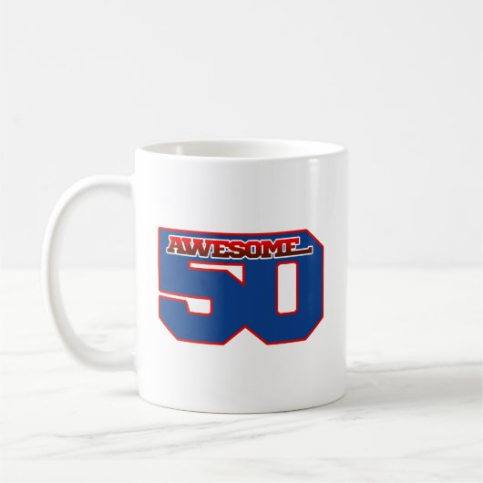 すごい 50 コーヒーマグカップ (左)