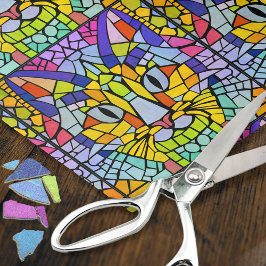 すごい-Cats – モザイクカラフル猫ちゃんデコページ 薄葉紙