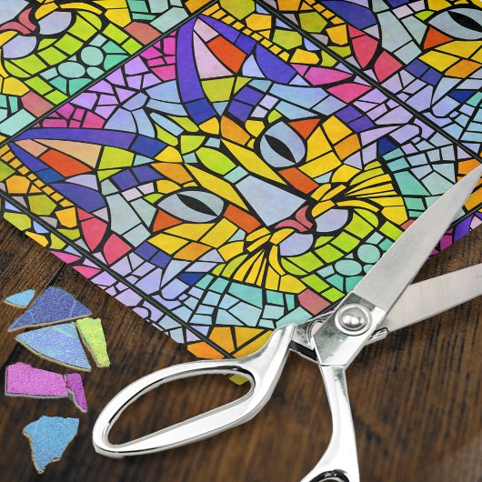 すごい-Cats – モザイクカラフル猫ちゃんデコページ 薄葉紙