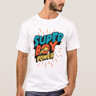 すごいBoy Power Tシャツデザイン Tシャツ