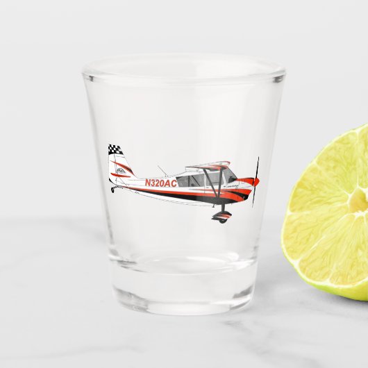 すごいDecathlon Aerobatic Airplane Shot Glass ショットグラス (正面)