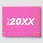 すごいGrad Pink編集可能フォト文字卒業 ゲストブック (裏面)